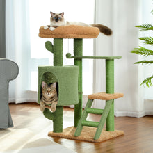 Load image into Gallery viewer, H90.5CM Cactus Tree Condo Kitty Play House
