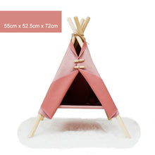 Load image into Gallery viewer, Pet Teepee Puppy Kitten Bed
