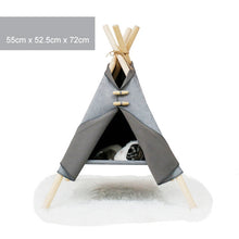 Load image into Gallery viewer, Pet Teepee Puppy Kitten Bed
