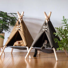 Load image into Gallery viewer, Pet Teepee Puppy Kitten Bed
