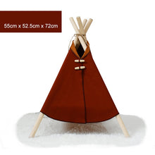 Load image into Gallery viewer, Pet Teepee Puppy Kitten Bed
