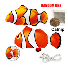 Load image into Gallery viewer, Cat Toy Fish USB Electric Charging Simulation Fish
