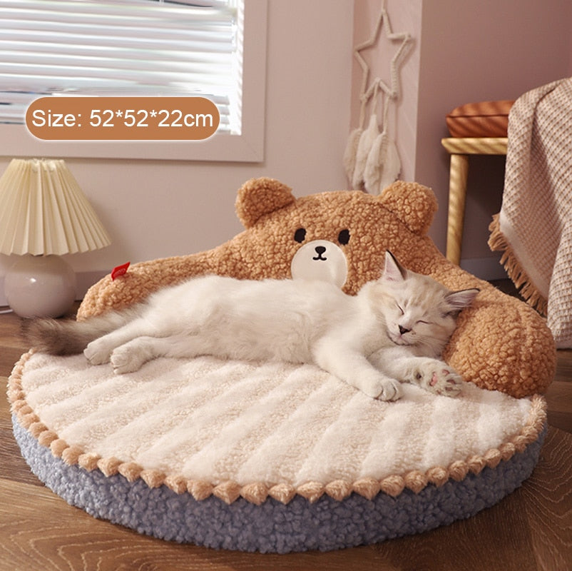 HOOPET Cat Sofa Bear Shape Mat