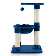 Load image into Gallery viewer, Multi-level Cat Tree with Scratching Posts/ Hammock
