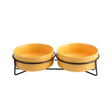 Load image into Gallery viewer, Double Food Water Bowls with Stand
