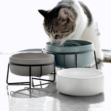 Load image into Gallery viewer, Double Food Water Bowls with Stand
