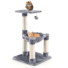 Load image into Gallery viewer, Multi-level Cat Tree with Scratching Posts/ Hammock
