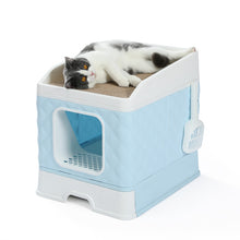 Load image into Gallery viewer, Foldable Litter Box Comes with Shovel Tray
