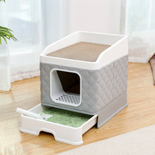 Load image into Gallery viewer, Foldable Litter Box Comes with Shovel Tray
